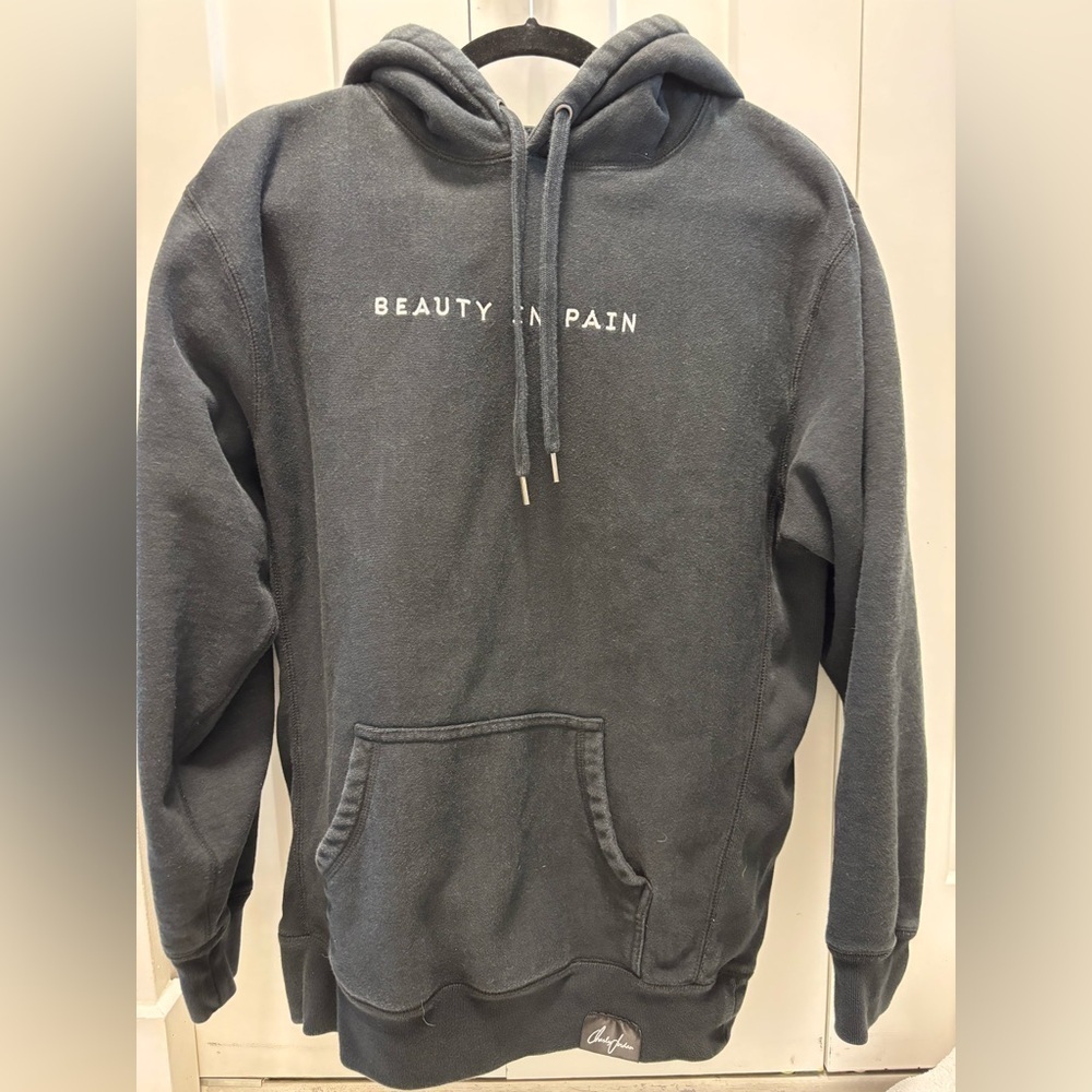 Charley Jordan Beauty In Pain Black Hoodie Size M